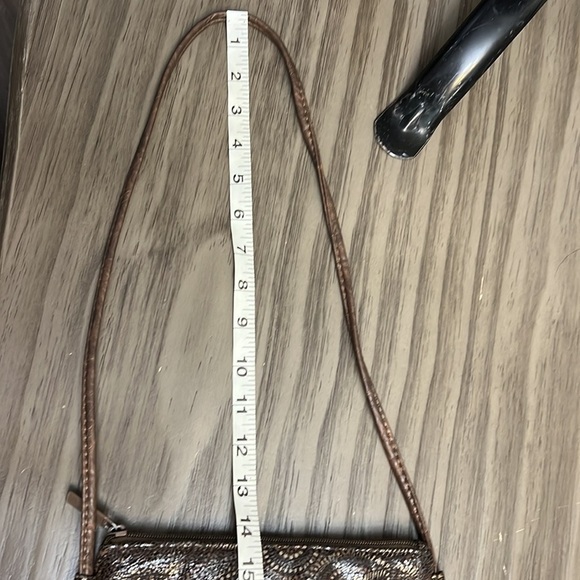 VINTAGE 90’s BAGS BY PINKY BROWN & CREAM LEATHER SMALL BAG - Picture 14 of 14